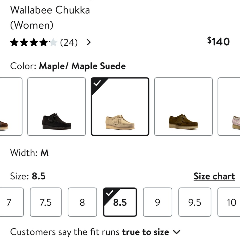 Clarks Wallabee Chukka in Maple Suede (wallabees) - Picture 2 of 7
